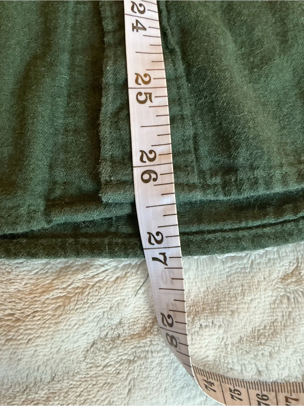J. Crew Men’s Green Brushed Twill Slim Button Down Long Sleeve Shirt Size Large